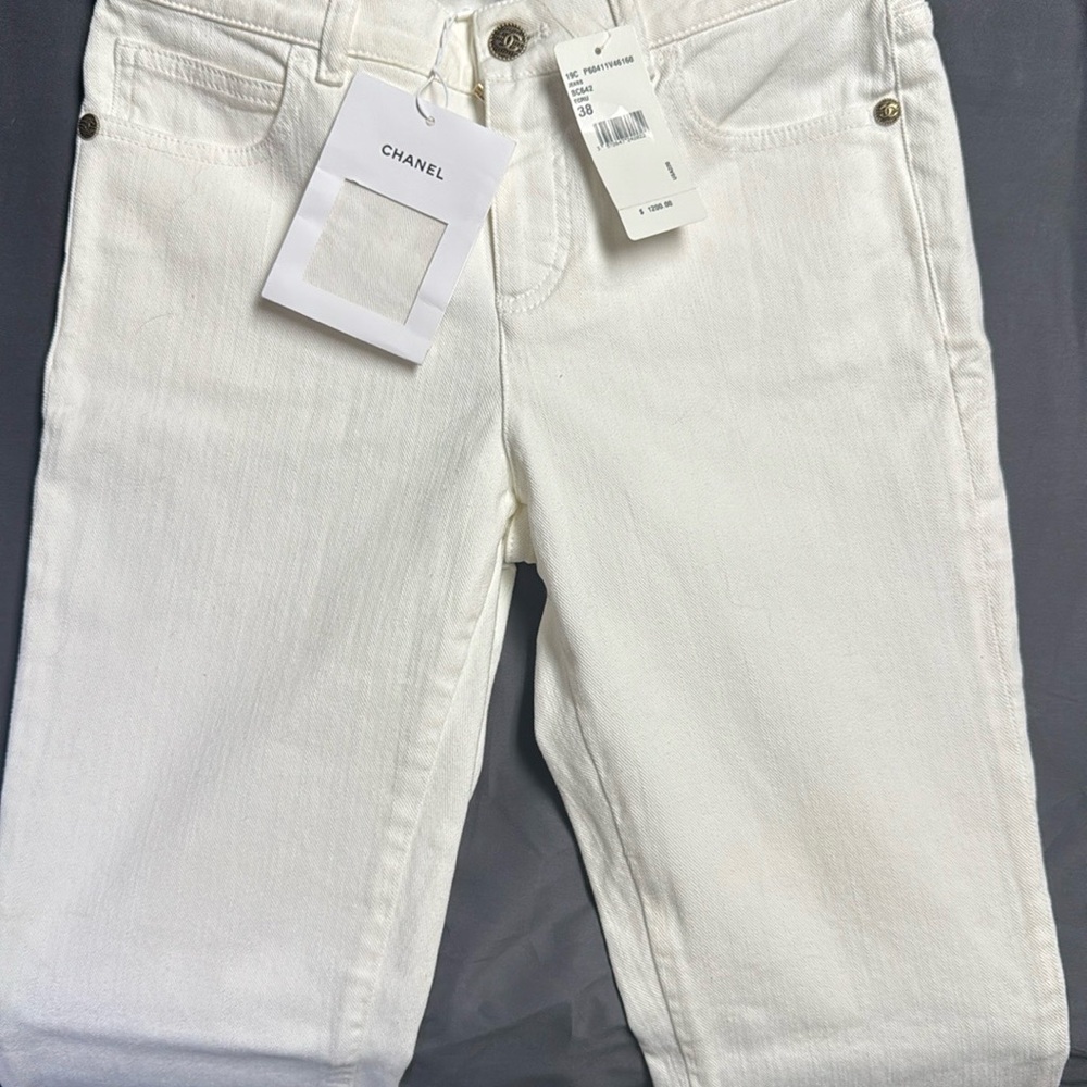 Chanel Women's White Jeans